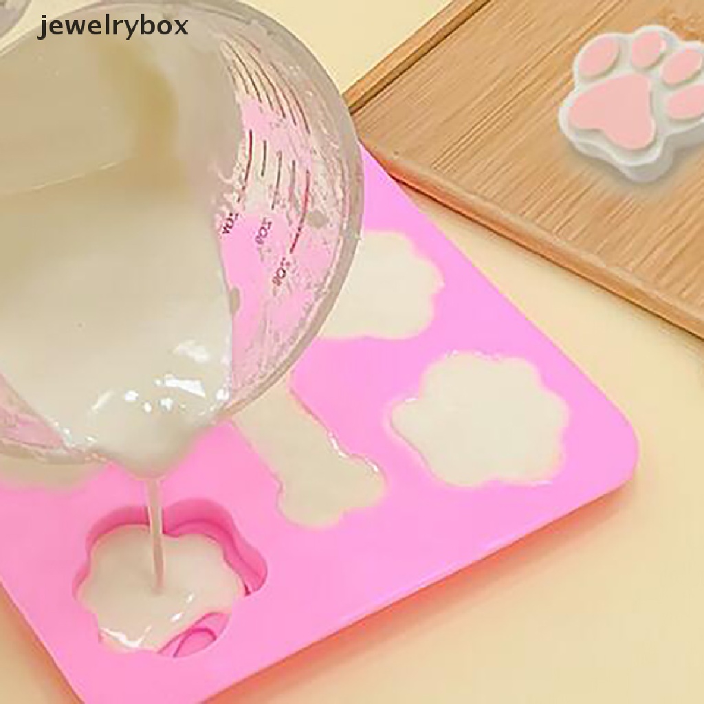 [jewelrybox] Cetakan Kaki Tapak Anjing Cetakan Kue Cetakan Tulang 3D DIY Silicone Bakeware Moldses Boutique