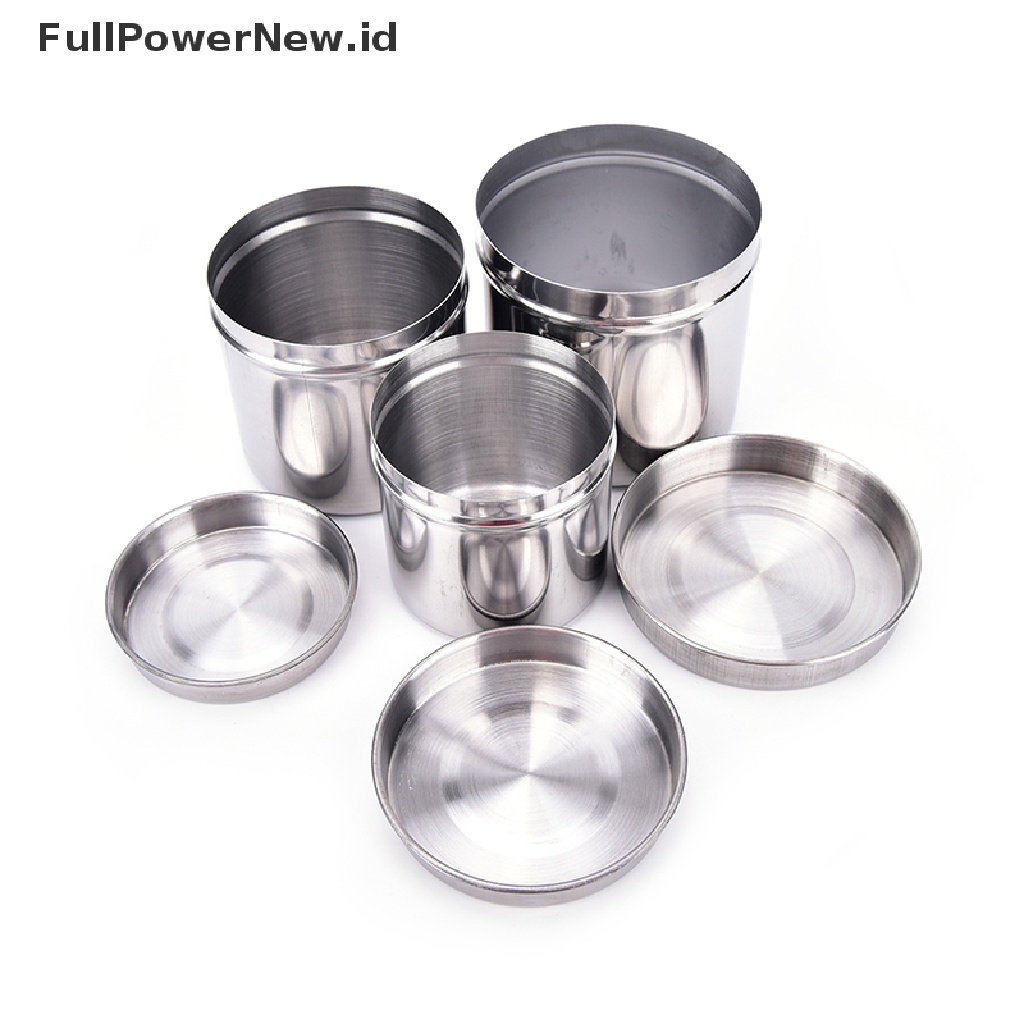 Power Tattoo Stainless Steel Cotton Disinfection Container Canister Alat ID