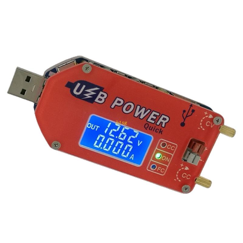 Btsg Upgraded Digital Display Usb Adjustable Power Module 1-30V 15W Qc2.0 3.0 Fcp- Power Supply Laboratorium Quick Charge