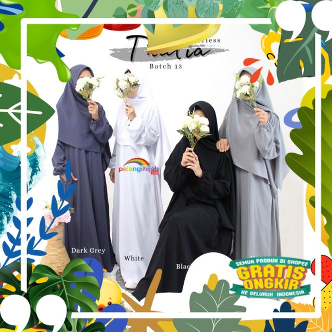 GAMIS THALIA ORIGINAL BY PELANGI HIJAB / GAMIS DAILY POLOS BUSUI FRIENDLY / GAMIS WOLFIS GRADE A MUR