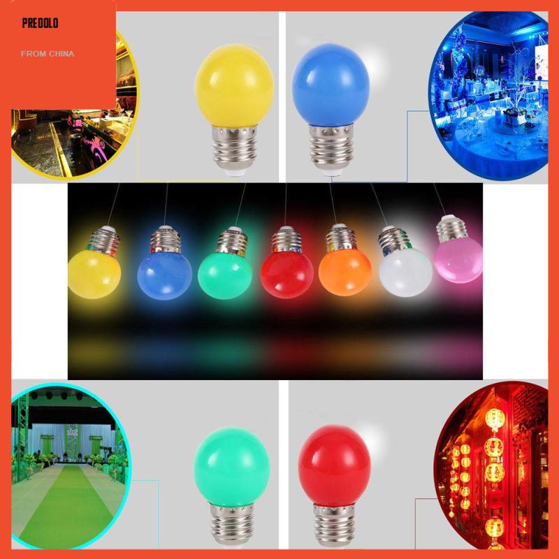 [Predolo] 15pcs 220V E27 1W Lampu Bola Golf LED Hemat Energi Bola Bola Dunia Lampu