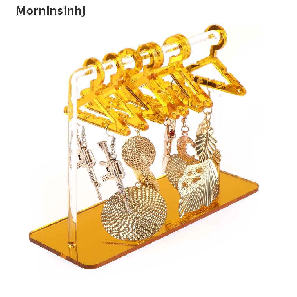 Mornin Gantungan Baju Kreatif Pribadi Bentuk Akrilik Anting Holders Tabletop Jewelry Display Organizers id