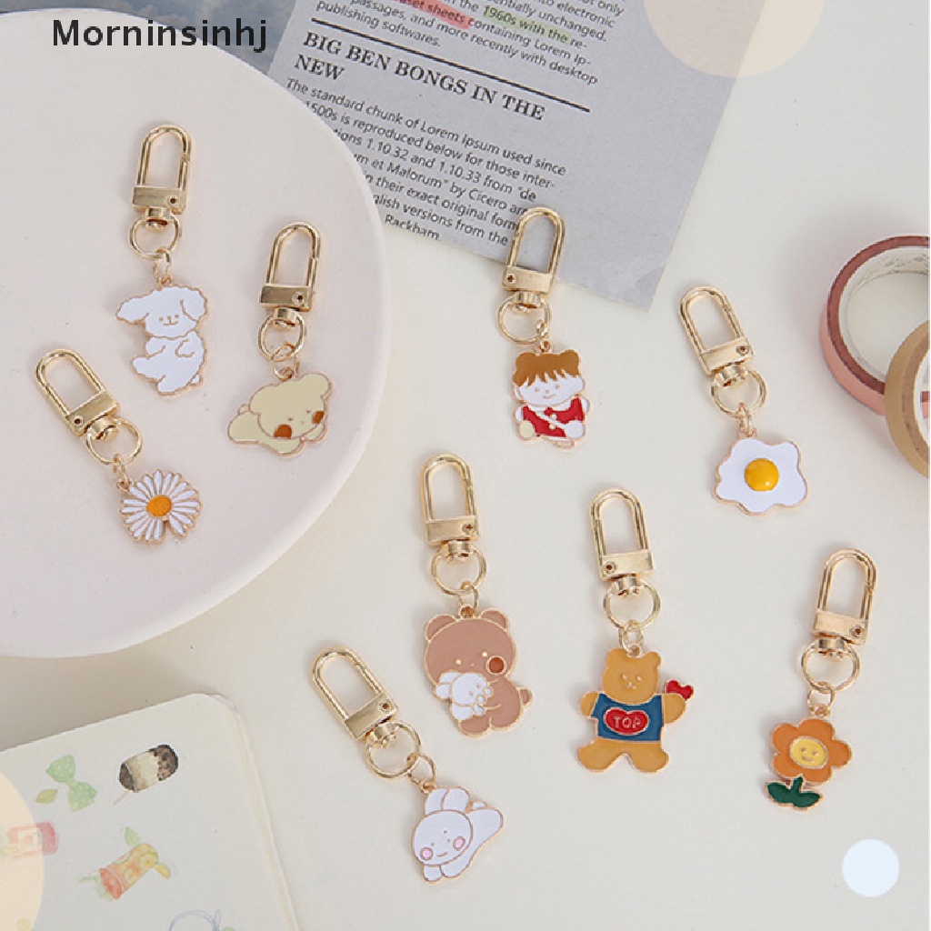 Mornin Kartun Gantungan Kunci Logam Indah Lucu Tas Ornamen Siswa Segar Kunci Cincin Liontin Gadis Gantungan Kunci Aksesoris Kawaii Keychain id