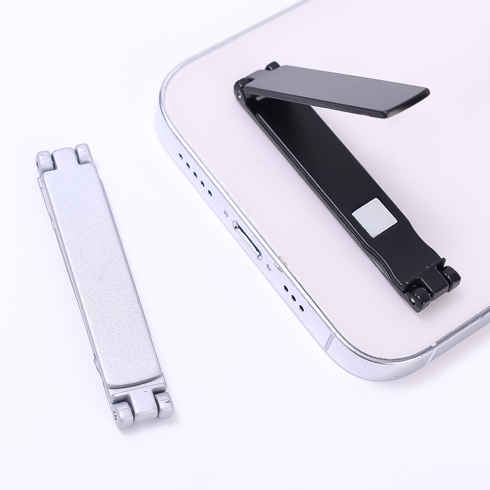 Ganda Buka Kata Menarik Tak Terlihat Bracket Ponsel/Stiker Belakang Lipat Ultra-Tipis Dudukan Ponsel/Malas Mini Logam Lipat Penyangga Ponsel/Aksesoris Ponsel