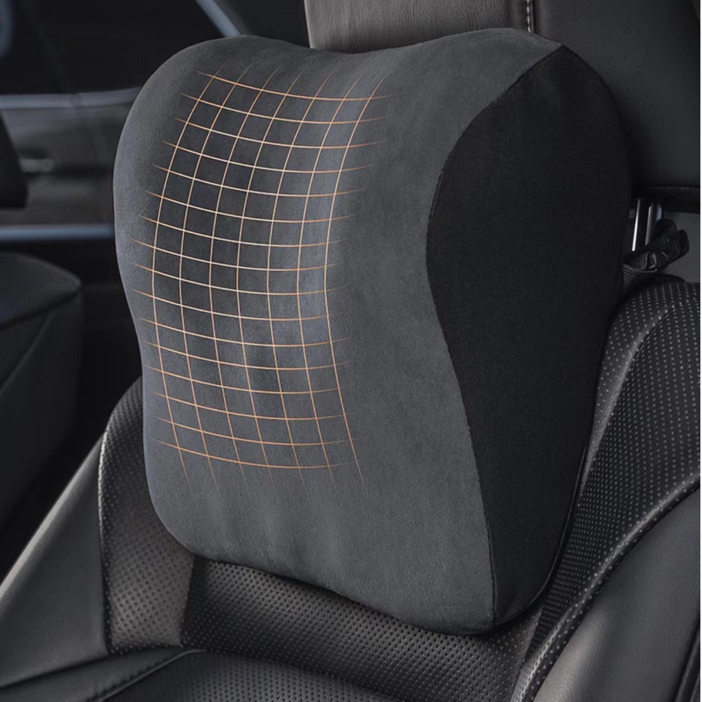 Bantal Mobil Memory Foam Neck Pillow Cervical Lumbar Support Car Headrest Back Pad Bantal Punggung Aksesoris Interior Mobil Kantor