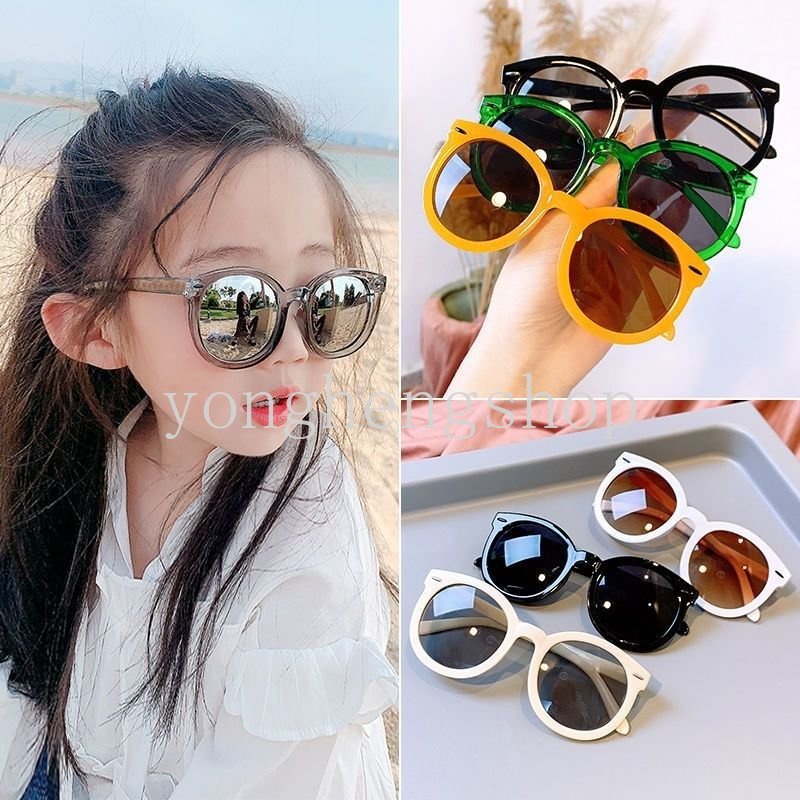 Fashion Musim Panas Kerai Kacamata Hitam Untuk Anak-Anak Outdoor Matahari Perlindungan UV Kacamata Anak Laki-Laki Perempuan Anak Kepribadian Kacamata Matahari Gaya Kacamata