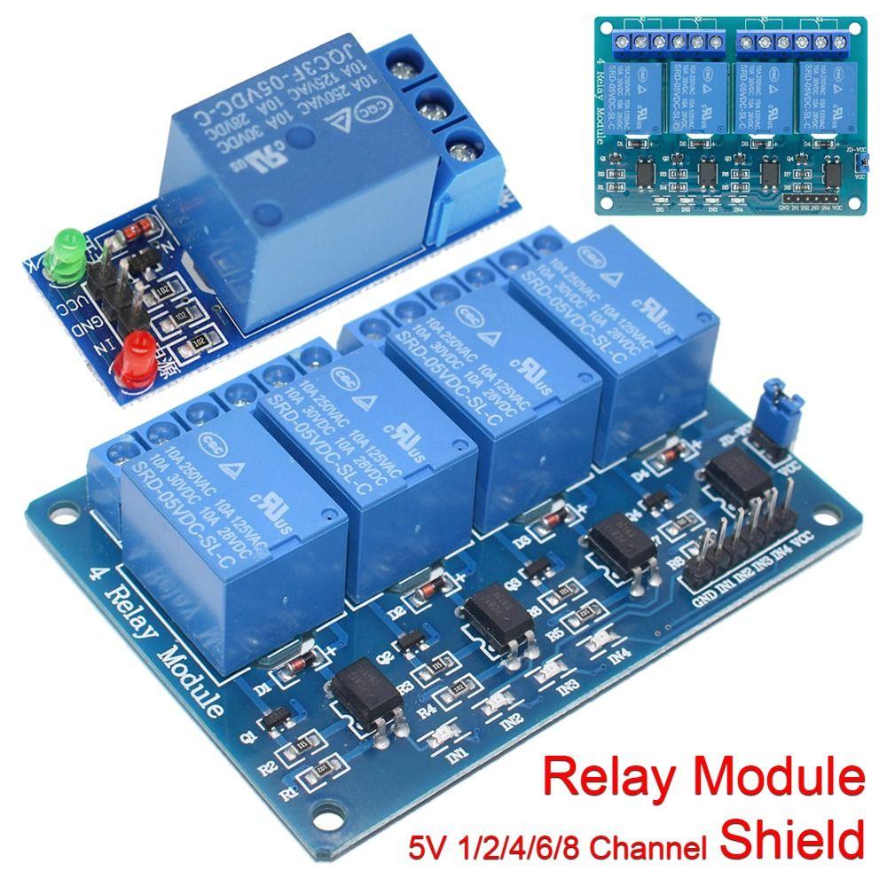 POPULAR 1/2 /4pcs Modul Relay Lampu Indikator Tahan Lama Dengan Kontrol Peralatan Otomasi Optocoupler