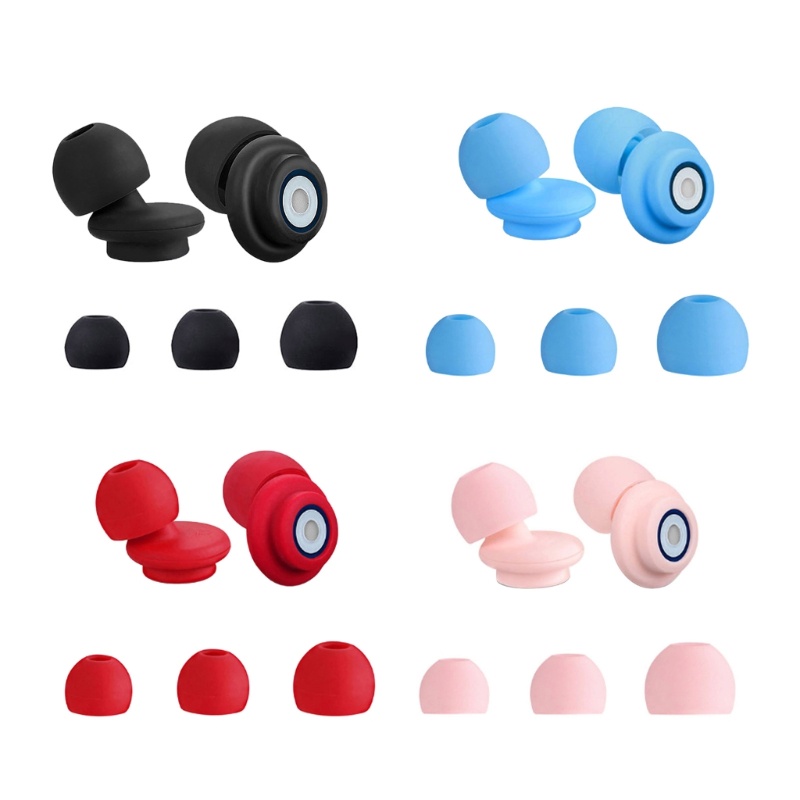 Cre 1pasang noise Reduction Silicone Eartip Physical Earplugs Anti-noise Hear Protect Ear Plugs Untuk Tidur Di Ease Working