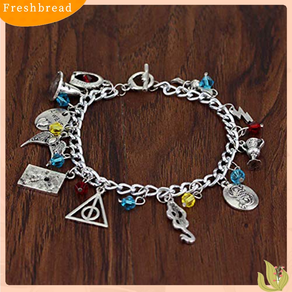 &lt; Freshbread &gt; Harry Potter Faux Gemstone Bead Pendant Wanita Rantai Gelang Bangle Perhiasan Hadiah