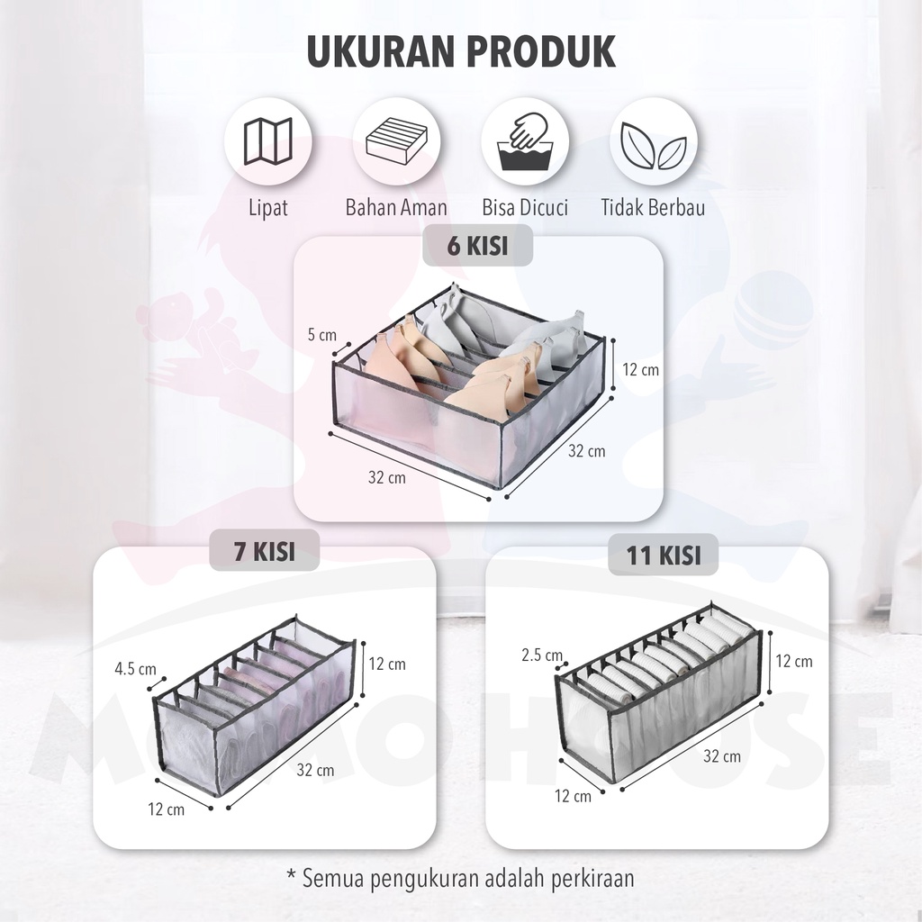 Box Organizer Tempat Penyimpanan Bra Storage Box Celana Dalam Kotak Bra Tempat Penyimpanan Bra Dan Celana Dalam Tempat Simpan Celana Dalam