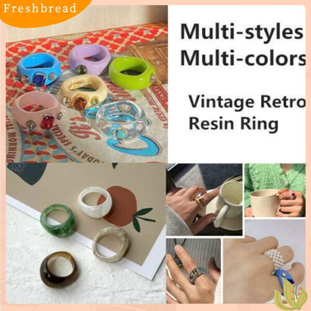 &lt; Freshbread &gt; Ladies Cincin Jari Akrilik Berlian Imitasi Band Wanita Gadis Pesta Hadiah Perhiasan Dekorasi