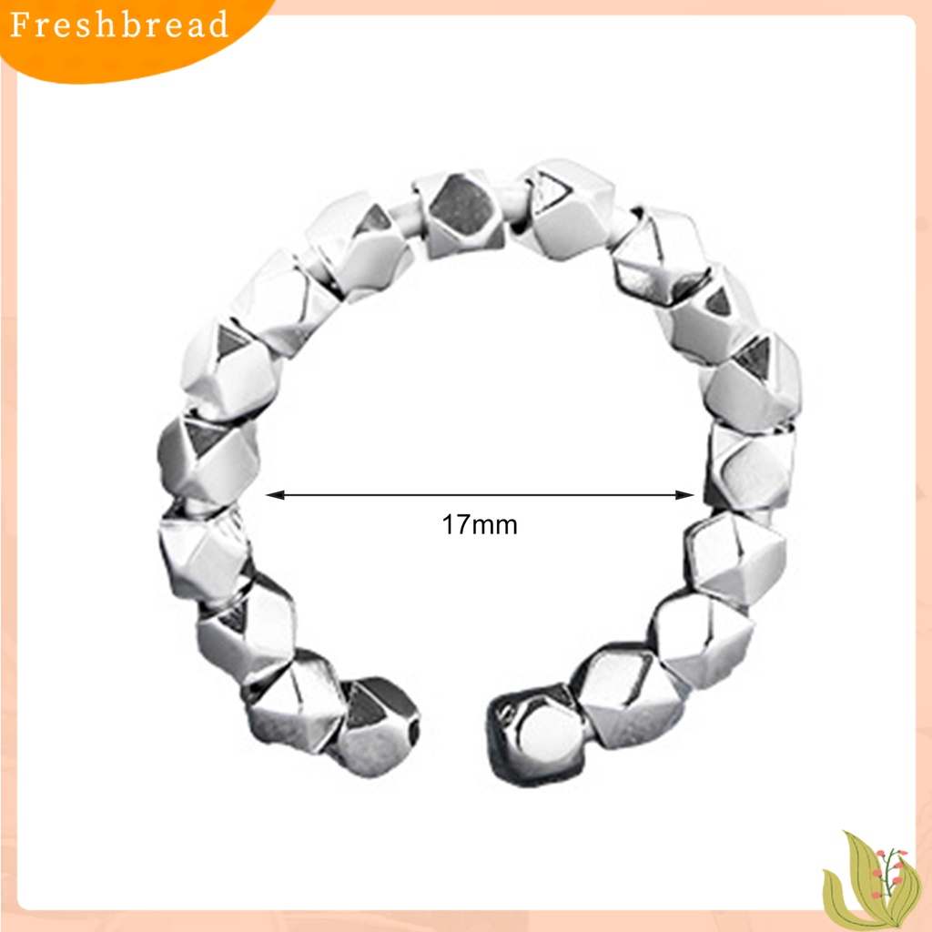 &lt; Freshbread &gt; Finger Ring Square Beads Opening Adjustable Ladies Korean Style Opening Ring Hadiah Hari Kasih Sayang