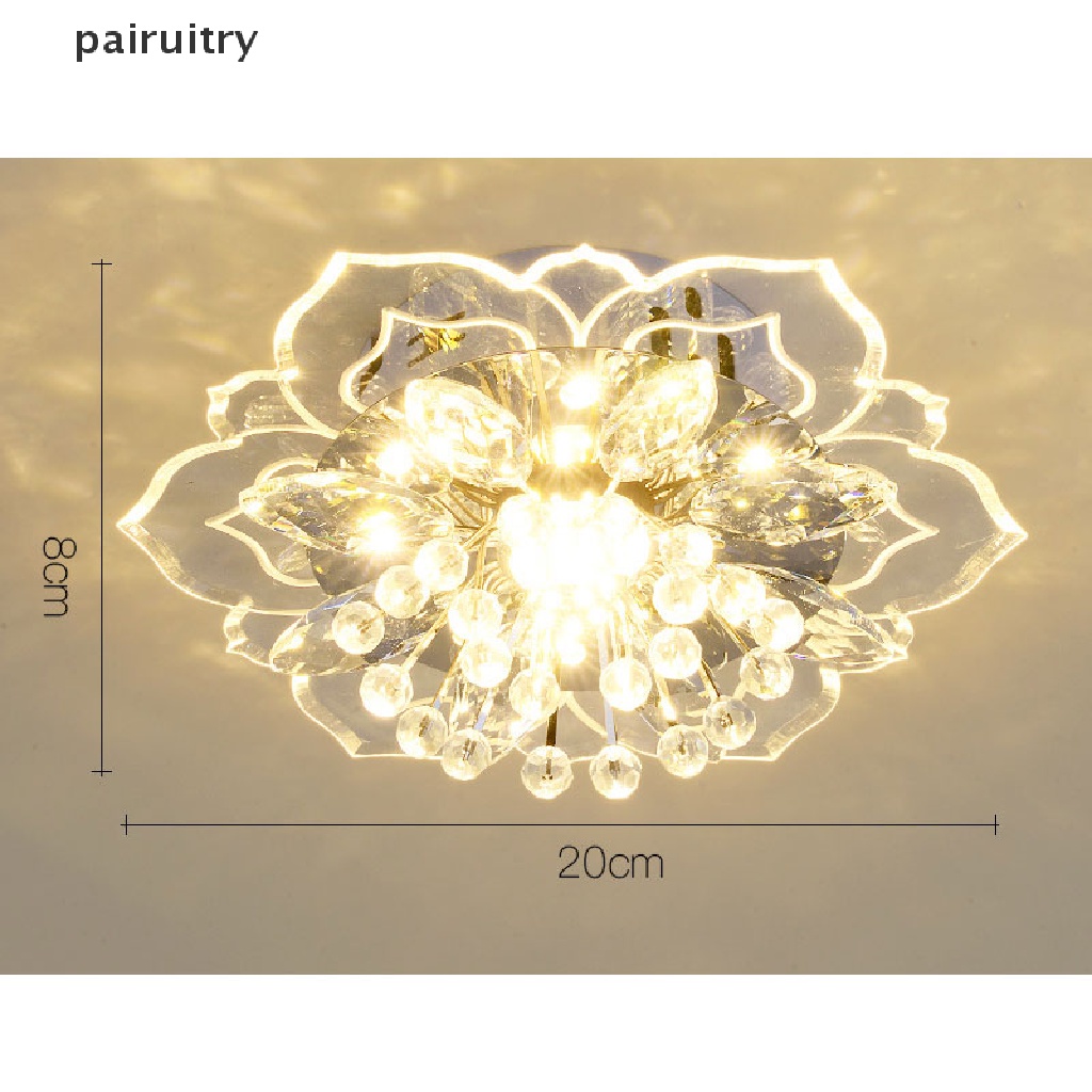 Prt 20cm 9W Modern Crystal LED Fitting Lampu Plafon Lorong Pendant Lamp Chandelier  Prt