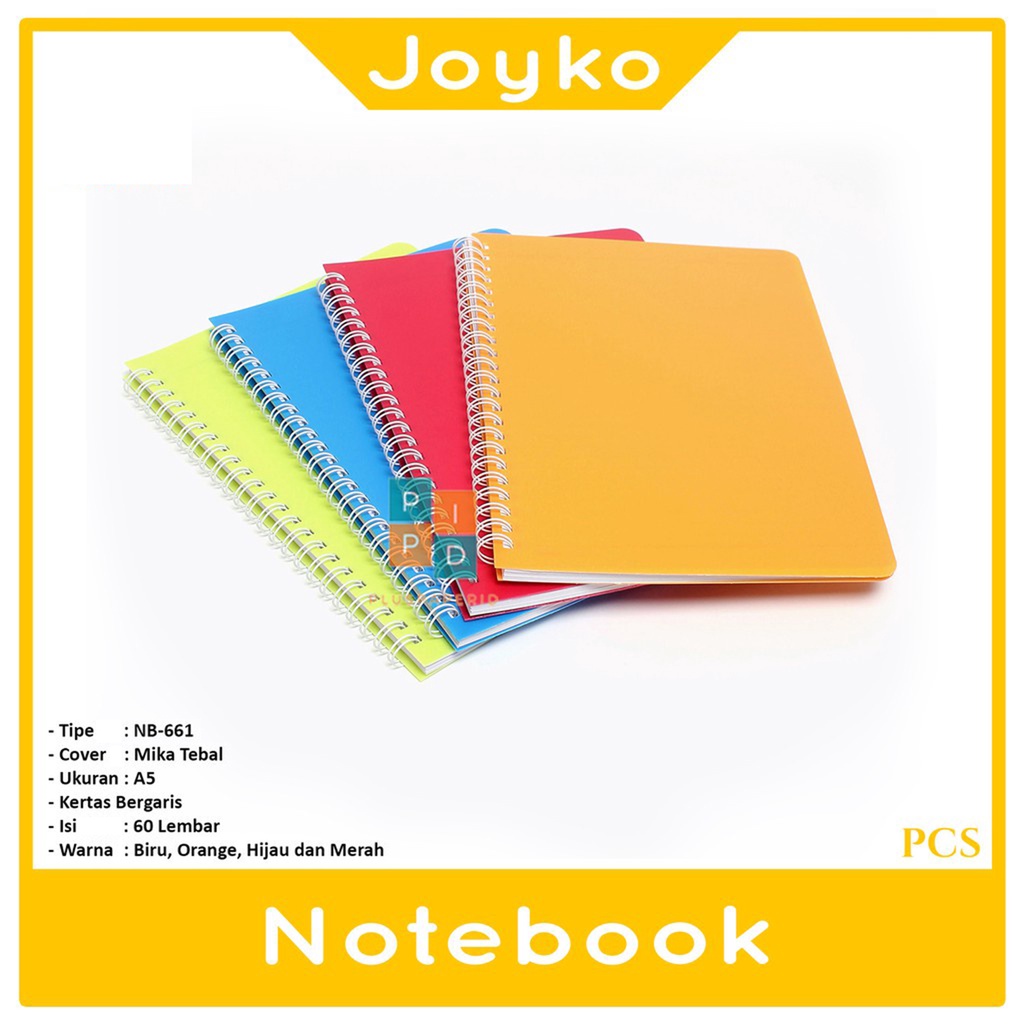 

JOYKO - Note Book NB - 661 Buku Catatan Buku Tulis Spiral A5 - Warna Random