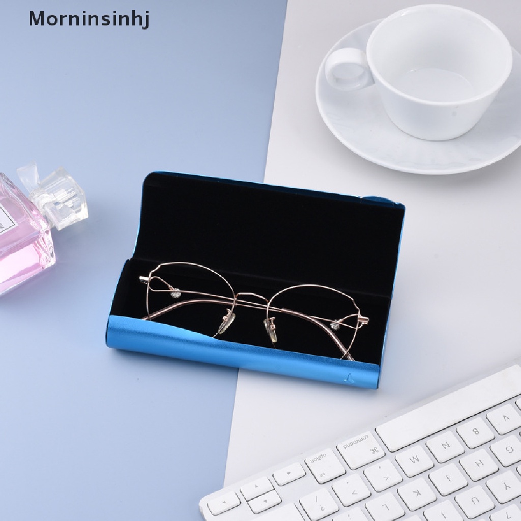 Mornin Kotak Kacamata Kecil Optik Buram Aluminium Alloy Myopia Case Sederhana Ringan Portabel Kotak Penyimpanan Kacamata id