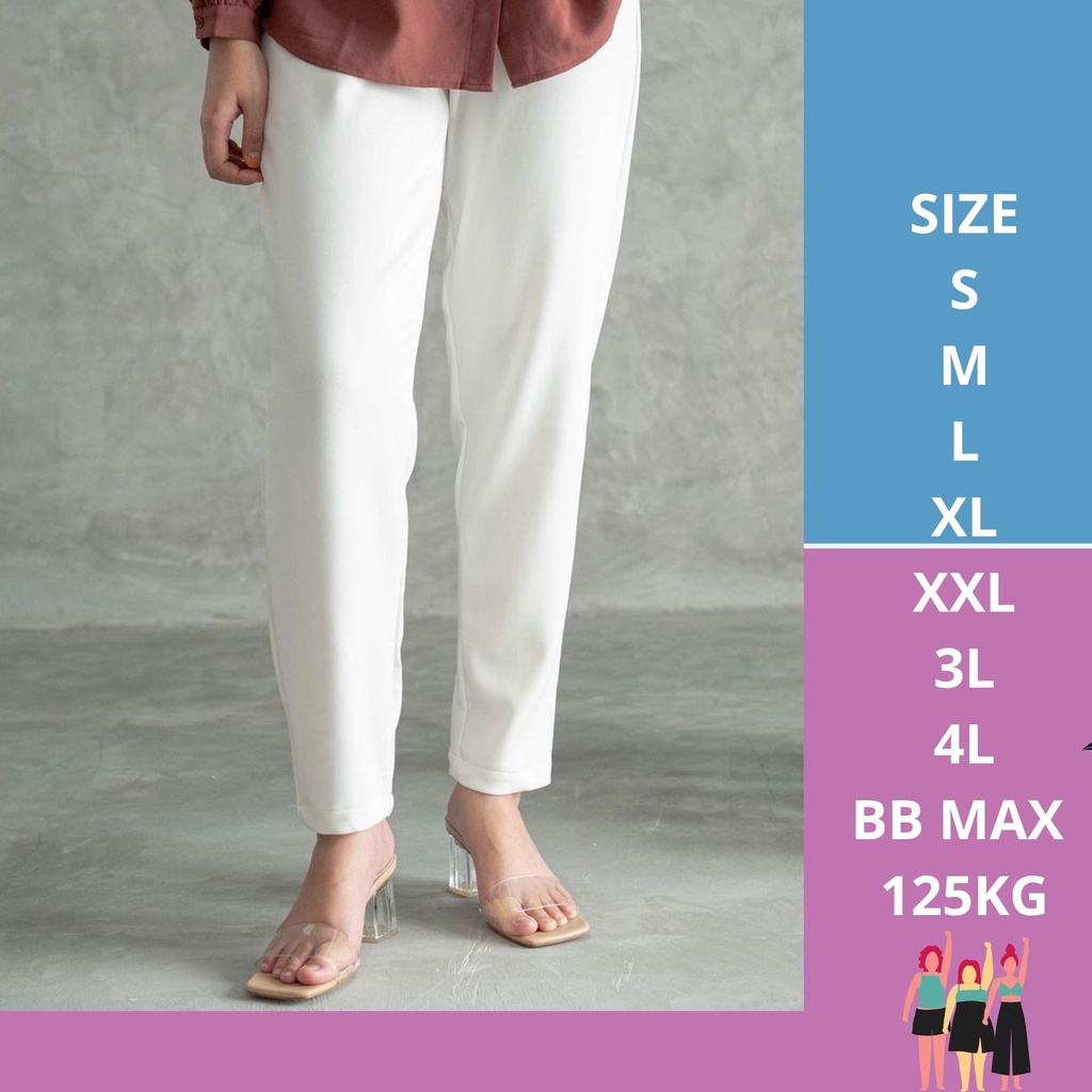 CSR CELANA PANJANG WANITA CELANA SCUBA PANTS CELANA PENSIL MURAH CELANA PUTIH BAGGY PANTS