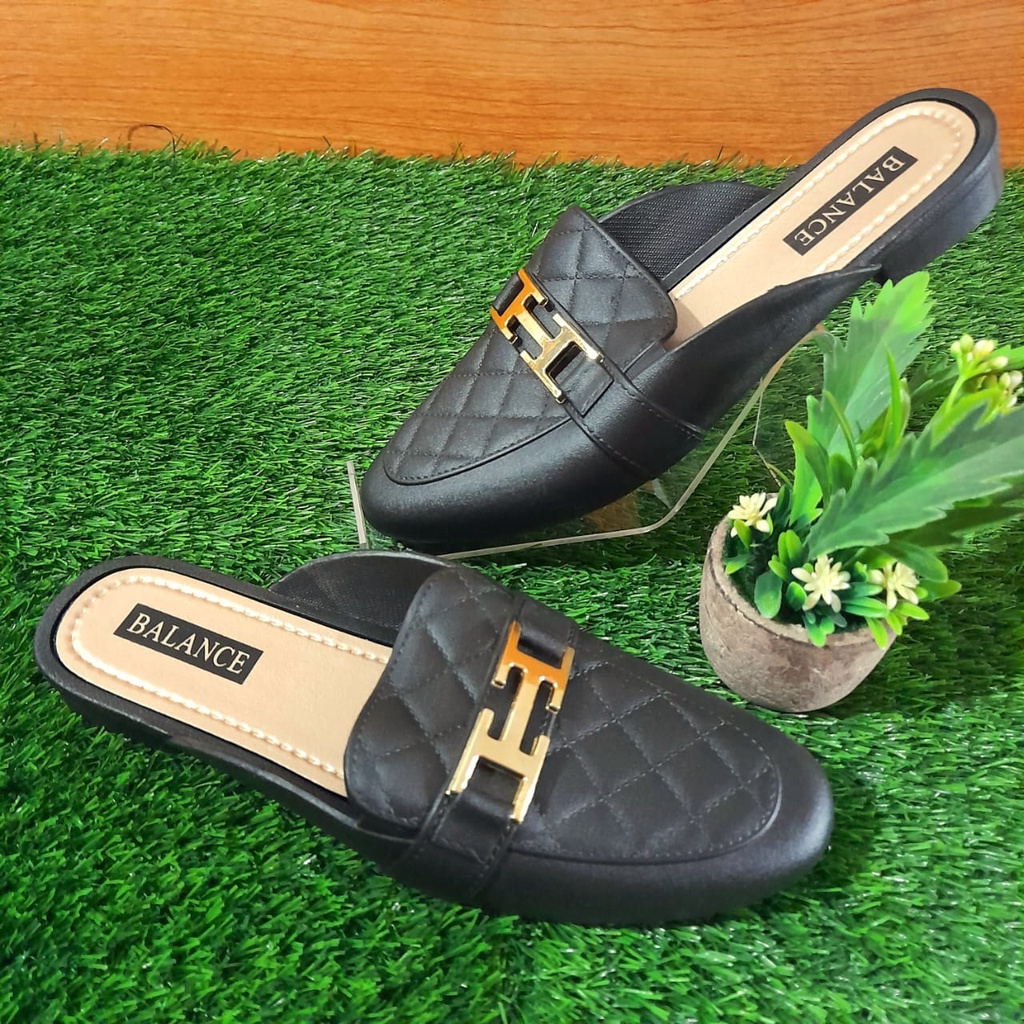 Sandal Wanita Trendy Selop Besi H Balance CMS 1607-S1