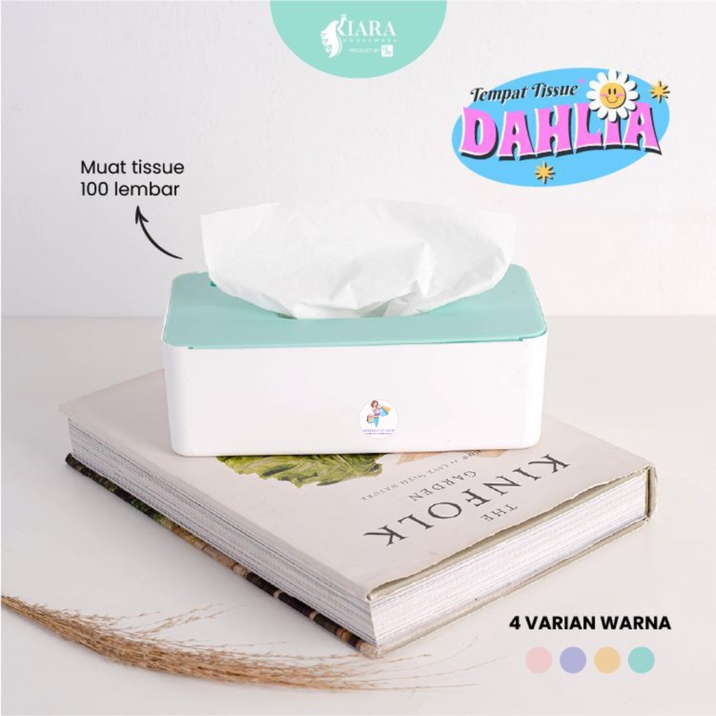 Tempat Tissue Dahlia Kotak Tisu Plastik HW 502 Kiara