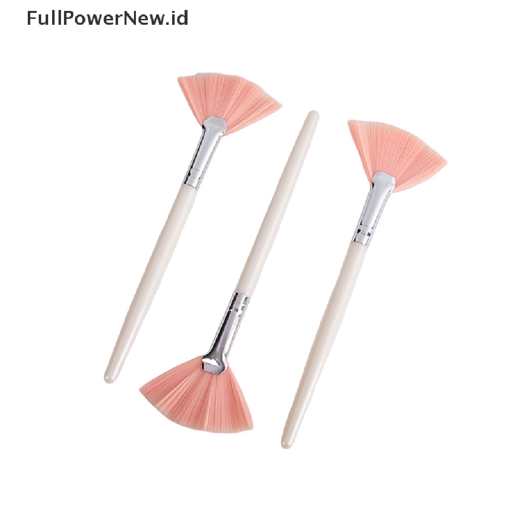 Power 3Pcs Kuas Masker Wajah Brush Makeup Alat Kosmetik Dengan Handle Plastik Bening ID