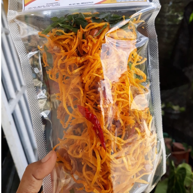 

Serundeng ubi jala Serondeng Ubi Khas Minang Ready Stock Jakarta Isi 150 Gram