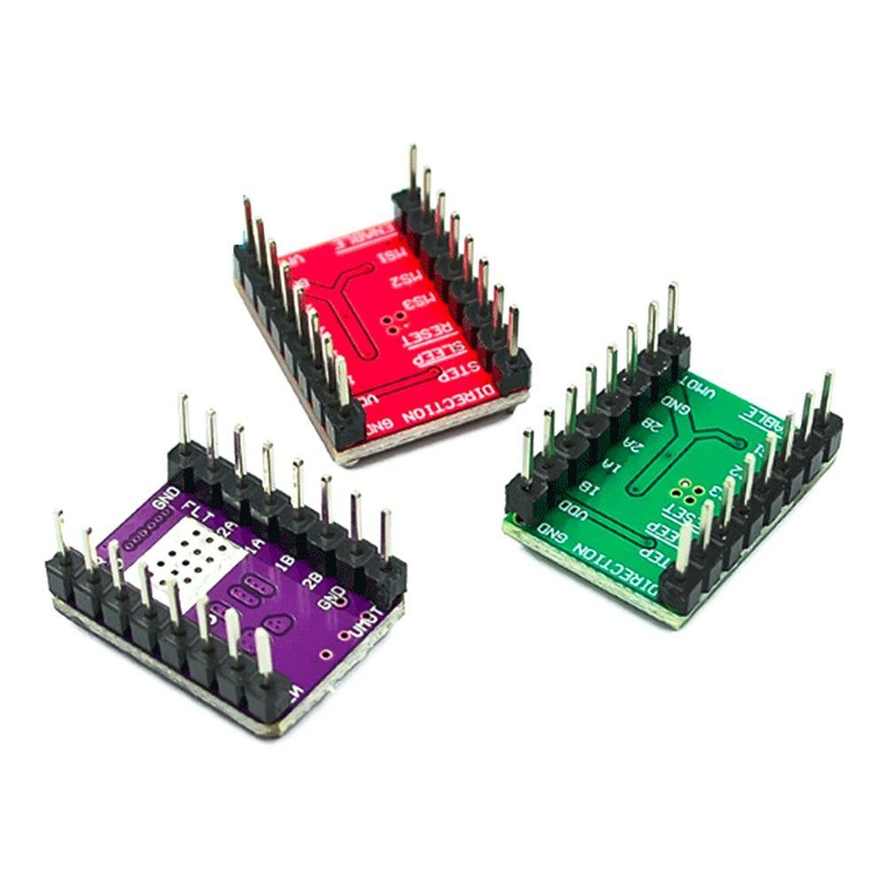 Populer 3pcs Driver Motor Stepper Untuk SKR V1.3 1.4 GTR V1.0 RAMPS 1.4/1.6 MKS Breakout Board Dengan Heat sink 3D Printer Parts