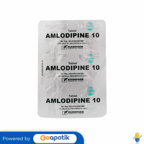 AMLODIPINE BESILATE BERNOFARM 10 MG STRIP 10 TABLET