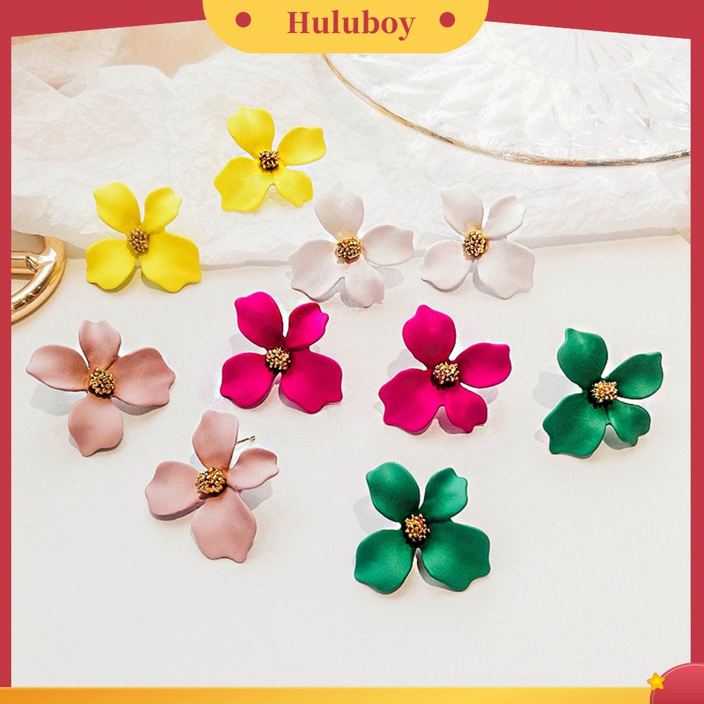 {Ready Stock} Fashion Gadis Bunga Telinga Studs Wanita All-match Tanggal Pesta Perjalanan Anting Hadiah