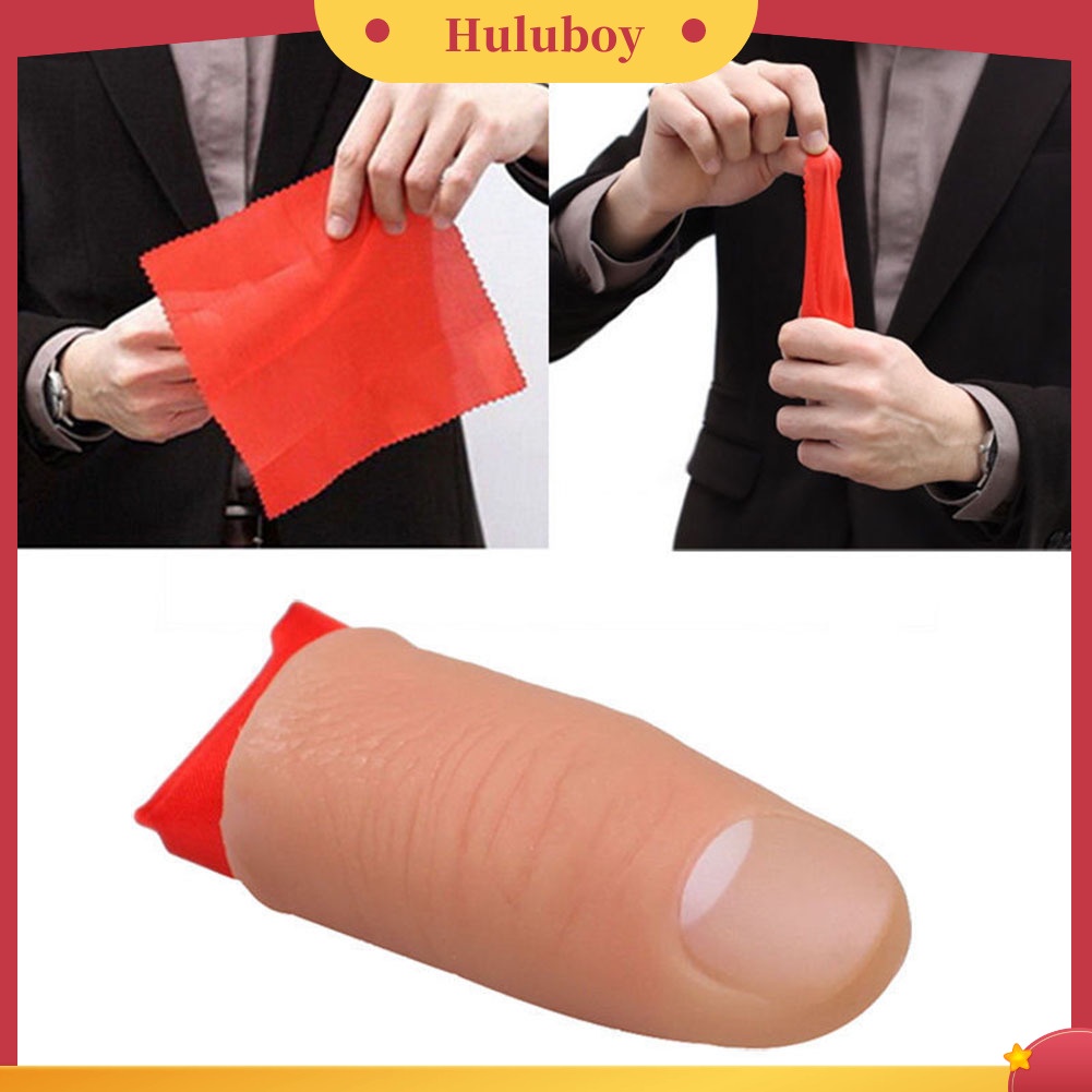 {In Stock} Magic Thumb Tip Trick Rubber Close Up Vanish Muncul Finger Hanky Trick Prop