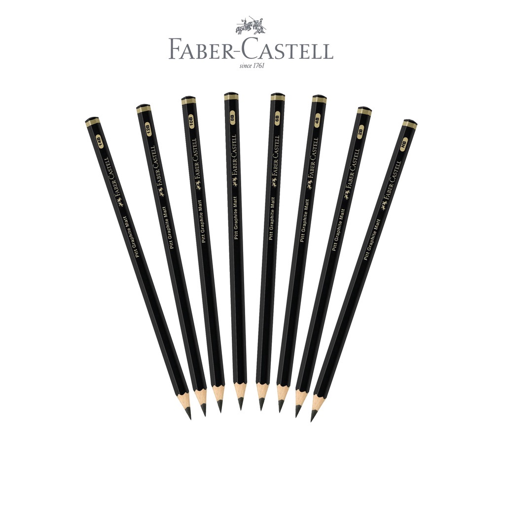 

Pensil Pitt Graphite Matt Faber-Castell Berbagai Ukuran Pensil HB 2B 4B 6B 8B - Satuan