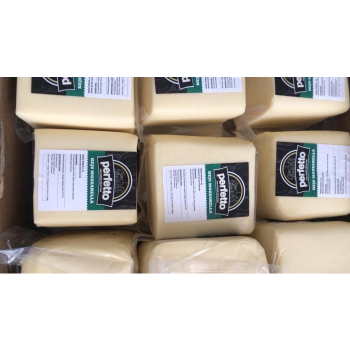 

[NEW!!!] Keju Mozzarella PERFETTO 1kg Mozarella Cheese - keju