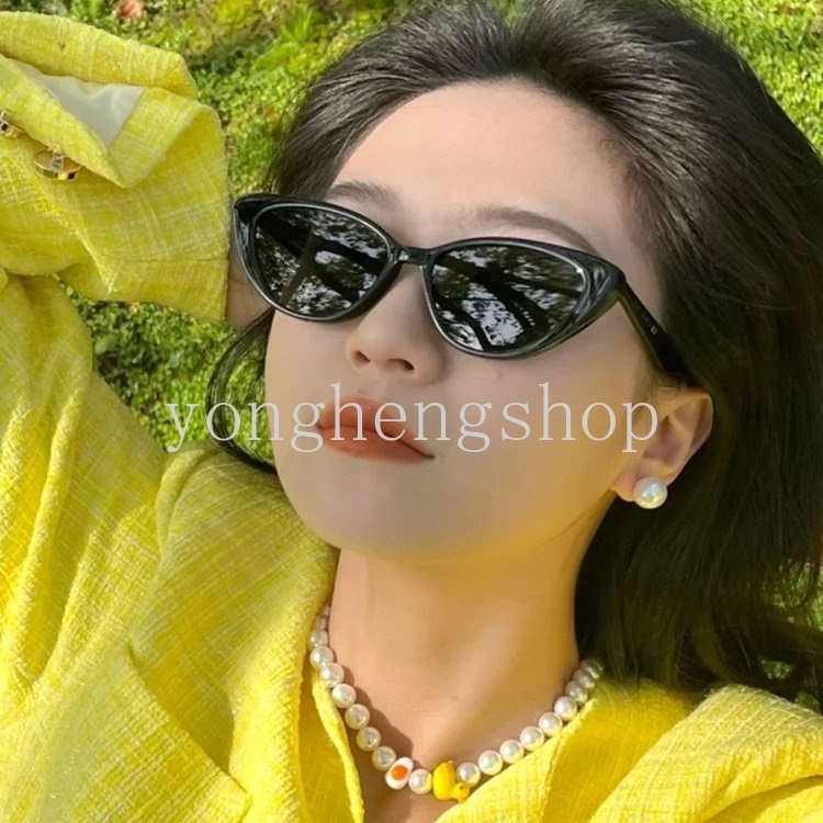 Fashion Vintage Segitiga Mata Kucing Kacamata Hitam Unisex Ins Gaya Canggih Kacamata Matahari Perjalanan UV400 Perlindungan Kacamata Goggles Streetwear Aksesoris