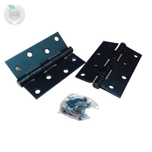 Engsel Pintu Tebal Iron Hinge 4&quot; Inch Black Verino Engsel Jendela OLS engsel pintu engsel jendela engsel 4 inchi 4 x 3 inchi Engsel Pintu Hitam Iron [COD]