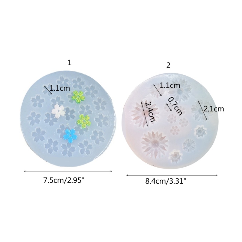 Siy Bunga Cetakan Silikon Anting Unik Cetakan Resin Neckalce Liontin Silicone Mold DIY Perhiasan Casting Cetakan Gantungan Kunci M