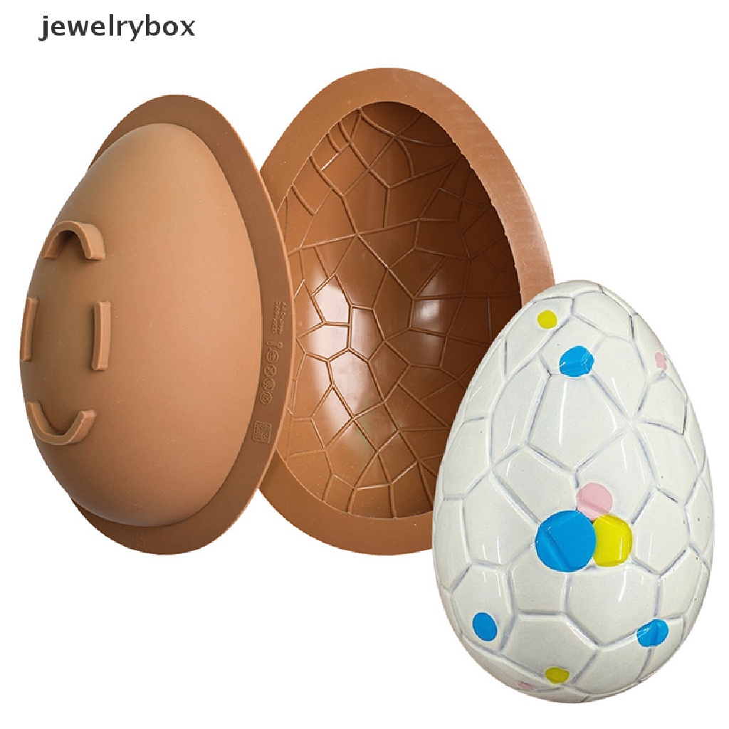 [jewelrybox] 1/2pcs Silicone Bakeware Egg Chocolate Mold Paskah Setengah Bulat Egg Mousse Mold Butik