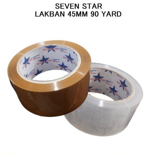 

Seven Star Lakban Isolasi Bening Coklat 45mm x 90 Yard