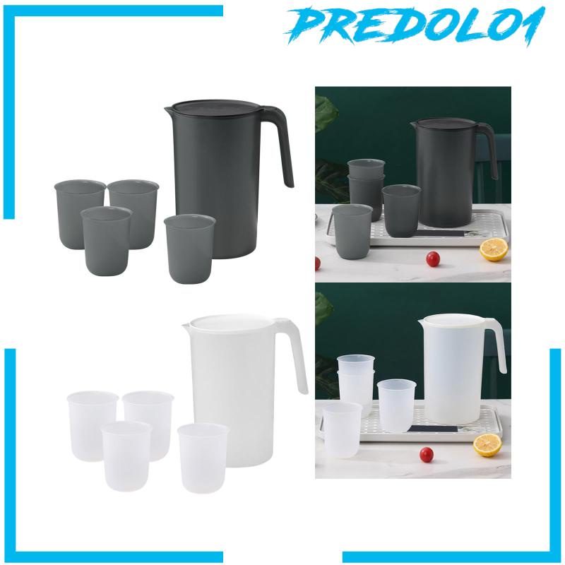 [Predolo1] Water Jug Pitcher 2.5L Dan Karafe Air 4gelas Untuk Camping Piknik Pesta