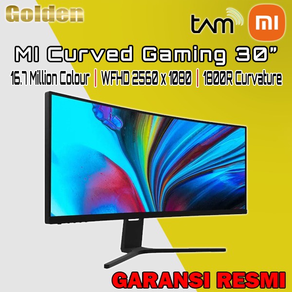 XIAOMI MI Curved Gaming Monitor 30&quot; 30 Inch 1800R WFHD 200Hz Gransi Resmi