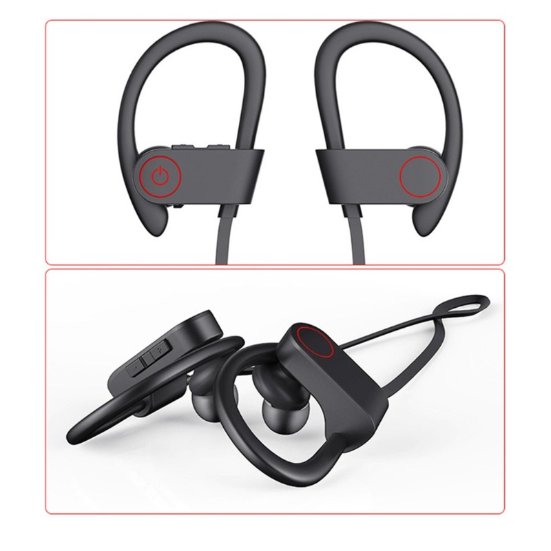 Zzz Earphone Olahraga Headphone Bluetooth-Kompatibel Dengan Kait Untuk Lari Gym