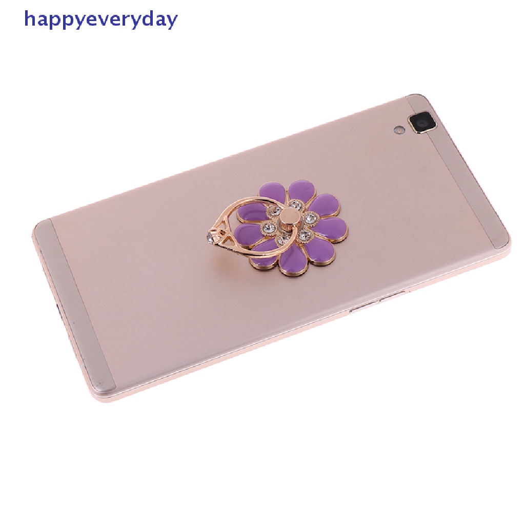 [happy] Bunga Cincin Jari smartphone colorful metal stand holder phone holder Berdiri [ID]