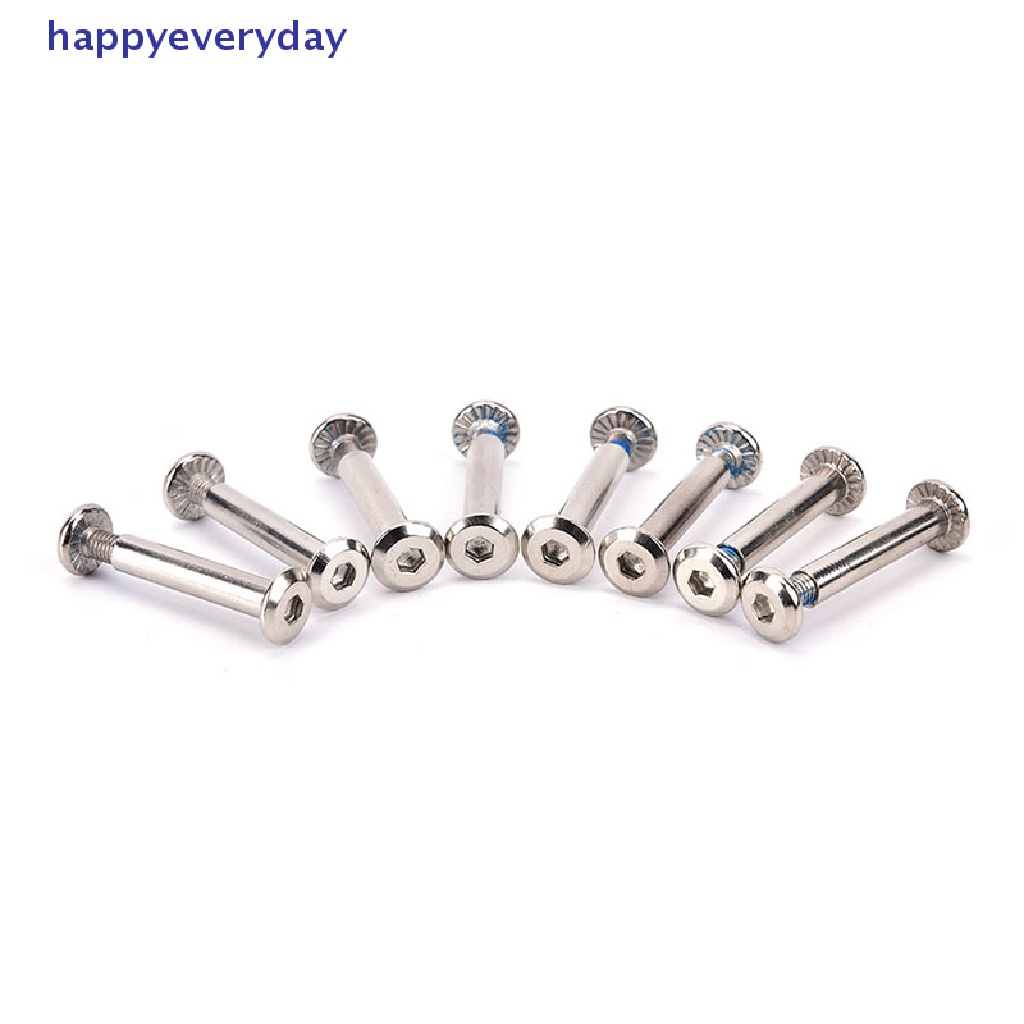 [happy] 8x/set inline roller As Mata Pisau Sekrup Baut Roda skate Untuk Sepatu skate [ID]