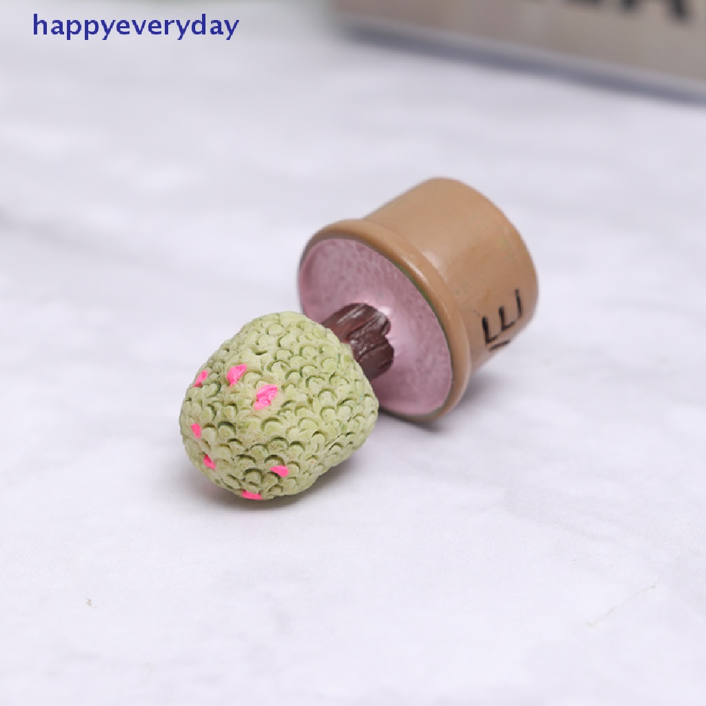 [happy] 5pcs Miniatur Dalam Pot Untuk Dekorasi Furniture Rumah Boneka Home [ID]