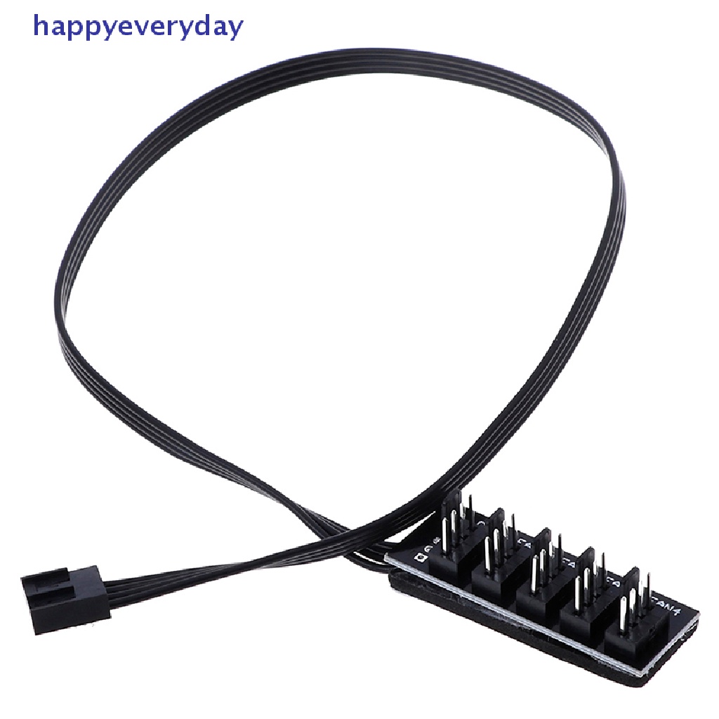 [happy] 40cm 1sampai5 4-Pin molex TX4 PWM CPU cooling fan splitter adapter Kabel Listrik [ID]