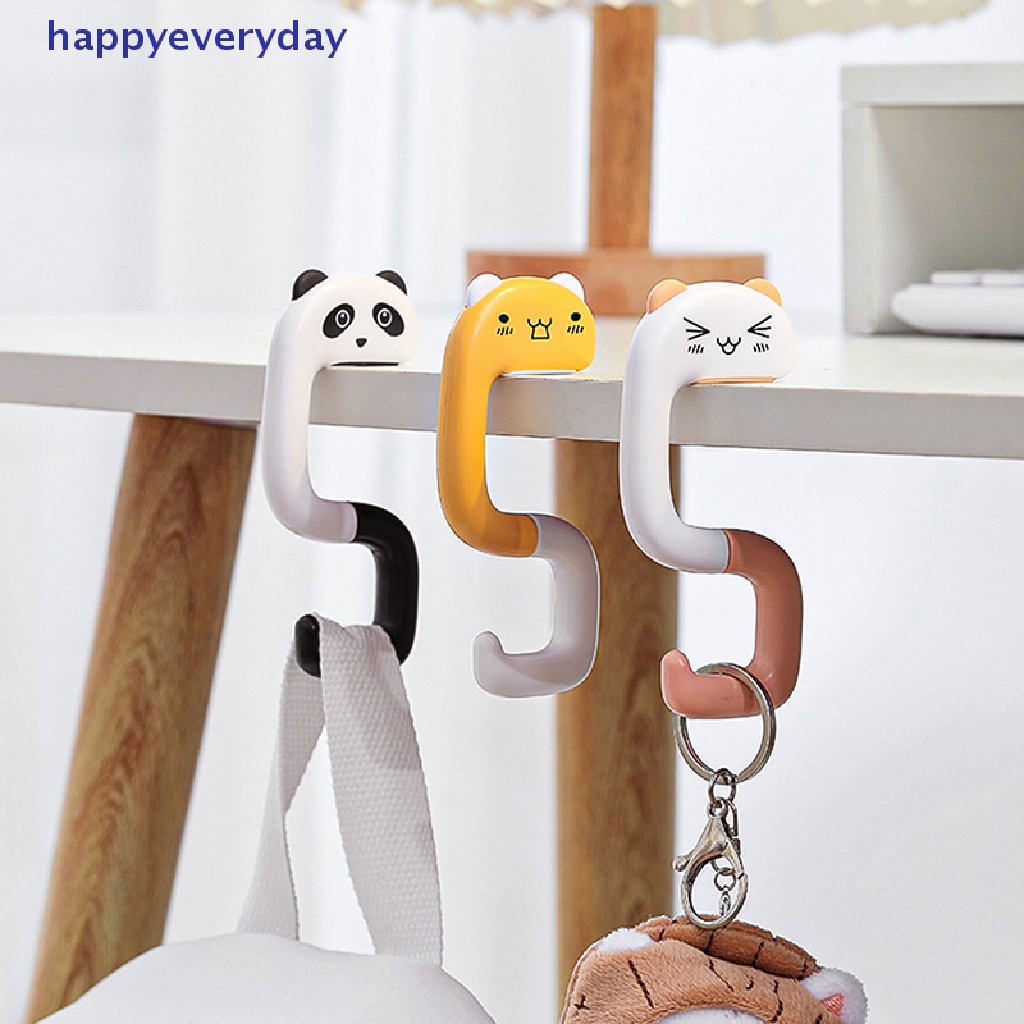 [happy] Gantungan hook Tas Lipat Portable Lucu Dompet Handbag Holders Foldable Table hook Wanita Handbag Organizer Meja Kantor Kait Samping [ID]