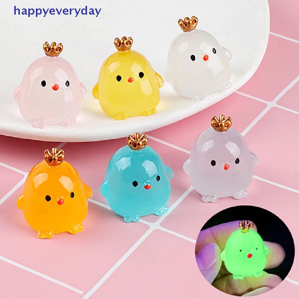 [happy] New Lampu Malam stereo Mahkota Ayam handmade diy night light Hiasan Hias cream gum resin Aksesoris micro-view [ID]