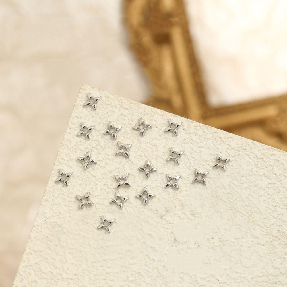 Rebuy Nail Art Dekorasi 3D DIY Gaya Perancis Retro Cantik Elemen Alloy Aksesoris Kuku