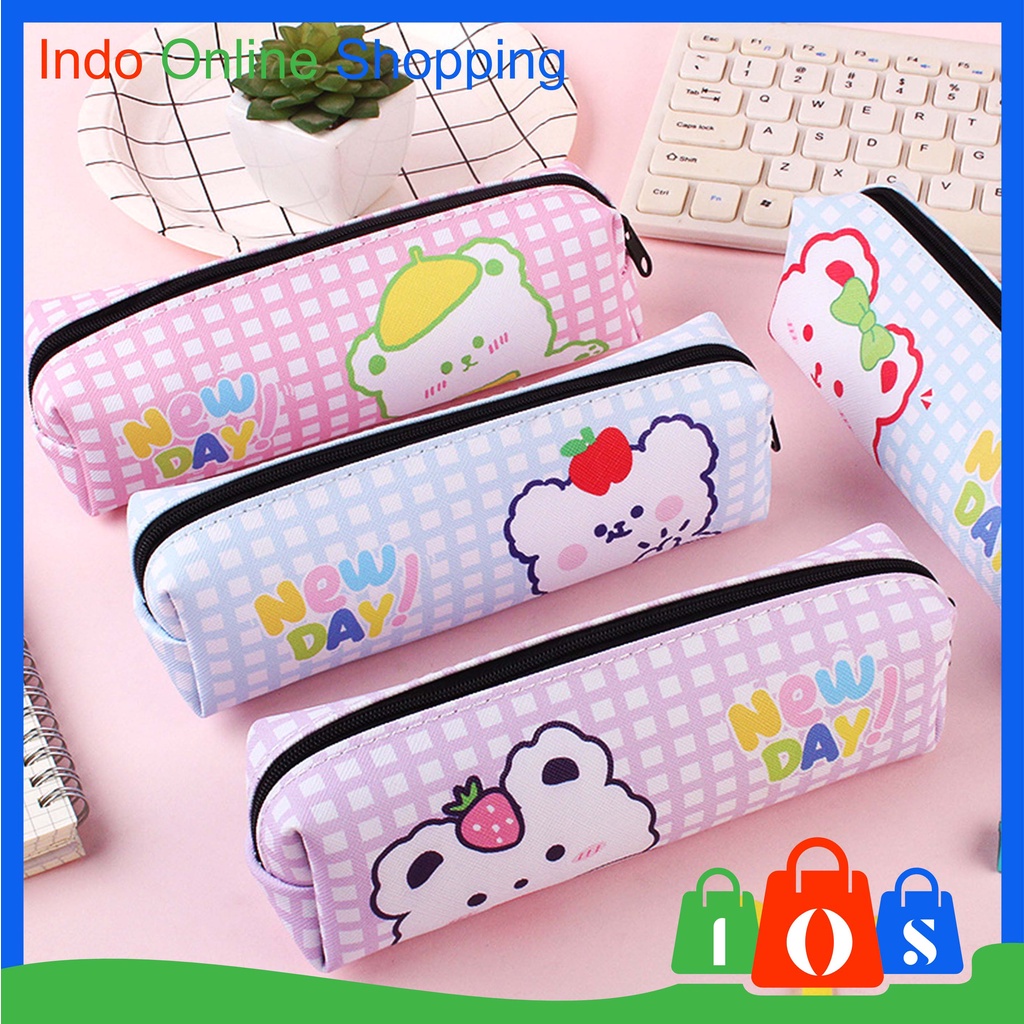 

Alat Tulis Motif Beruang New Day Tas Pensil Tempat Fashion Korea Import COD σ 901