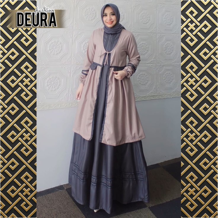 DEURA FASHION - Setelan Gamis Deura 331  / Busana Muslim Lebaran Terbaru / Gamis Deura Original