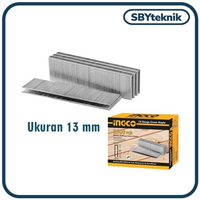 

Crown Staples (U 13 mm) INGCO AST20131 - Refill Isi Steples Tembak U13