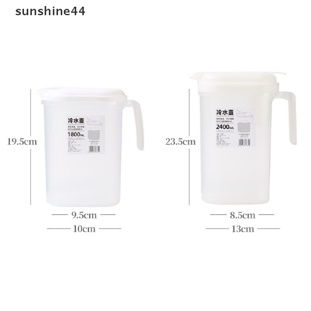 Sunshine 2400ML Kulkas Lemon Juice Jug Cold Kettle Ketel Kapasitas Besar Dapur ID