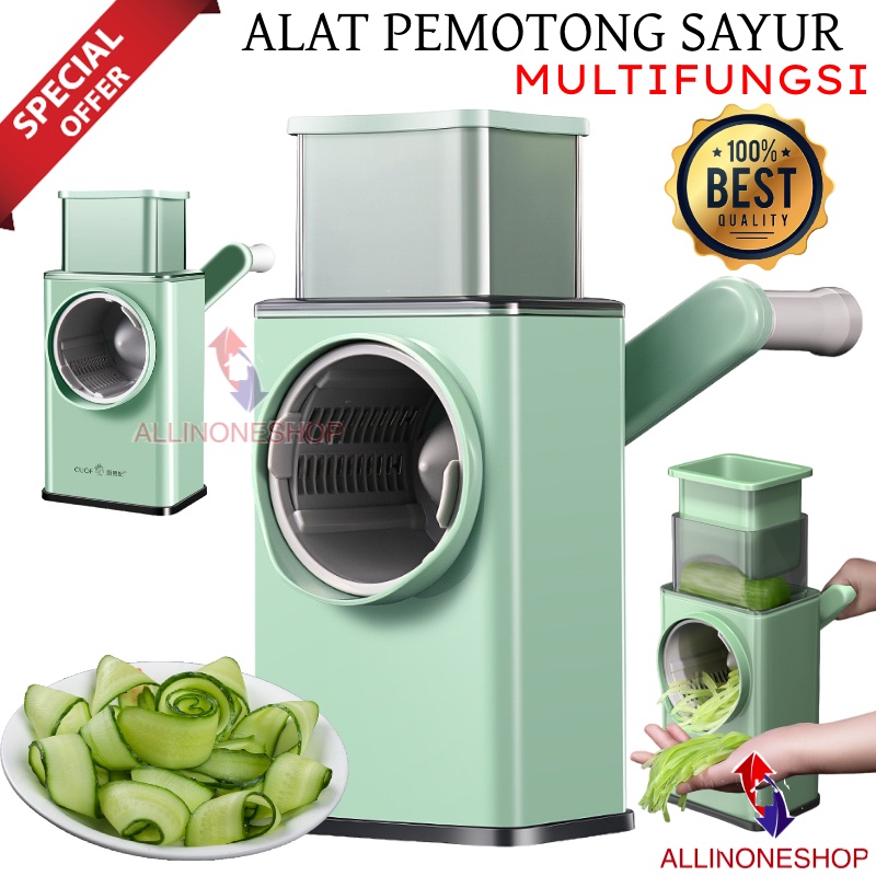 VEGETABLE CUTTER STAINLESS STEEL / MULTIFUNCTION VEGETABLE CUTTER / VEGETABLE SLICER MACHINE / ALAT POTONG SAYURAN DAN BUAHAN SERBAGUNA